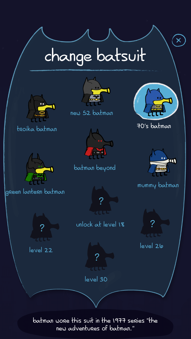 A new Batman game (that's also a Doodle Jump game) hit iOS today